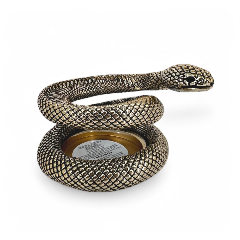 Coiled Snake 3 Wick Candle Holder Bath and Body Works Halloween 2024